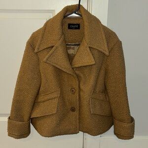 BROWN TEDDY COAT SZ SMALL